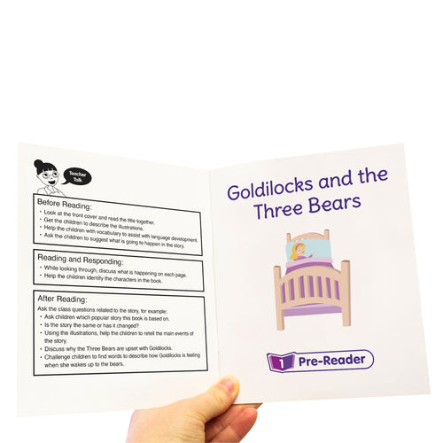 Junior Learning BB124 Letters and Sounds Phase 1 Set 2 FIction information page