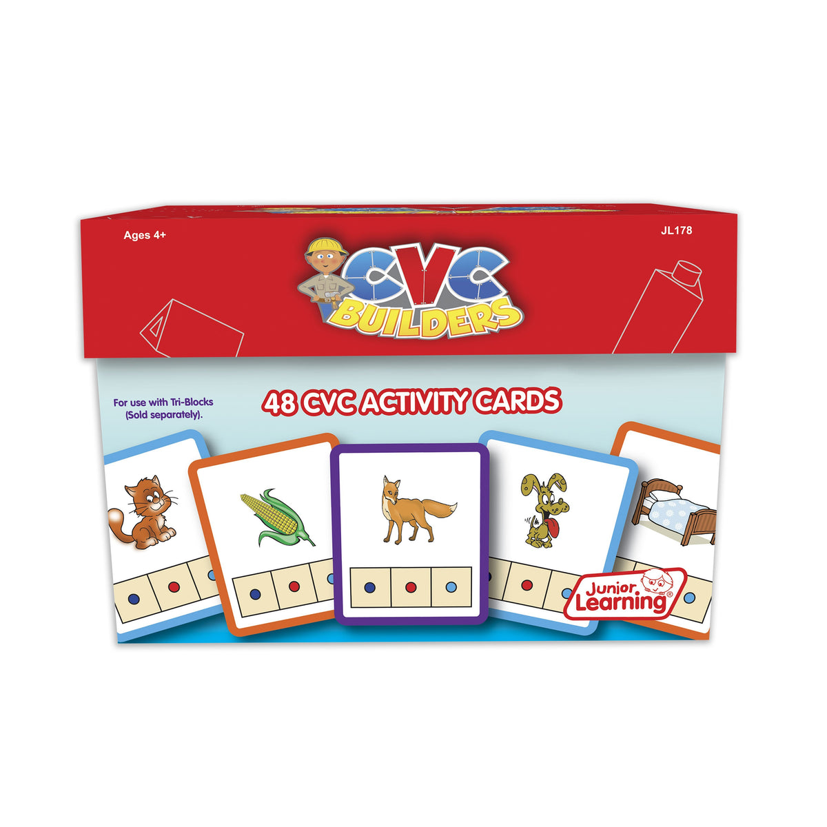 Junior Learning JL178 CVC Builders Activity Cards box