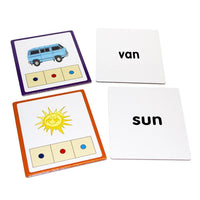 Junior Learning JL178 CVC Builders Activity Cards sample front and back