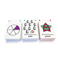Junior Learning JL212 Fraction Flashcards cards stacked