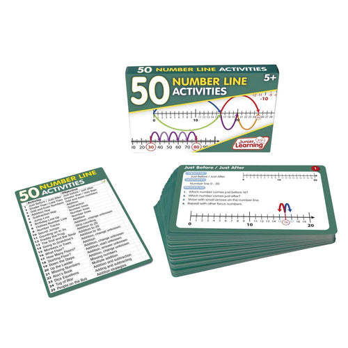 Junior Learning JL325 50 Number Line Activities box and cards