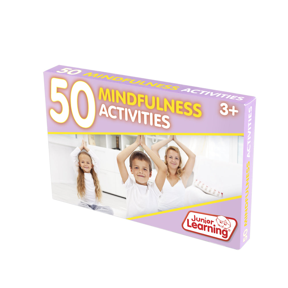 Junior Learning JL360 50 Mindfulness Activities front box angled left