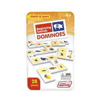 Junior Learning JL492 Beginning Sounds Dominoes tin