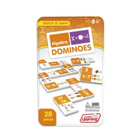 Junior Learning JL497 Algebra Dominoes tin