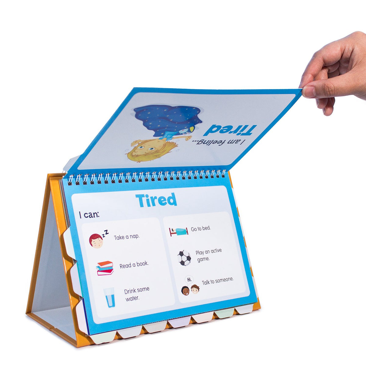 Hand turning flip of Junior Learning JL246 Family Puzzles side-2