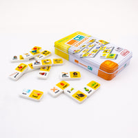 Junior Learning JL667 Homophone Dominoes tin and pieces