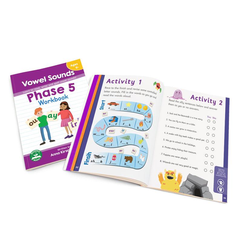 Phase 5 Vowel Sounds Workbook - 12 Pack – Junior Learning AUS