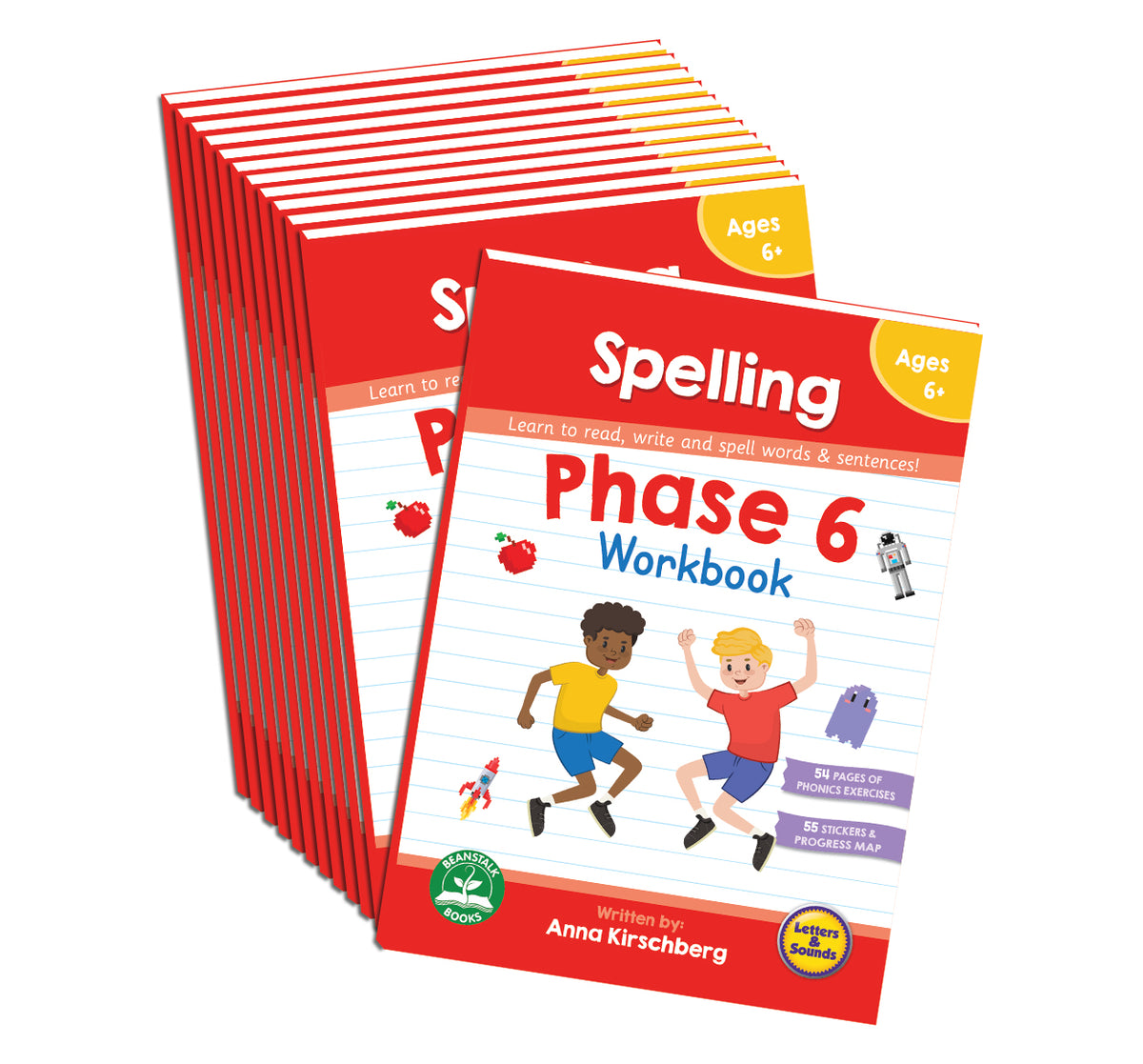 Phase 6 Spelling Workbook - 12 Pack