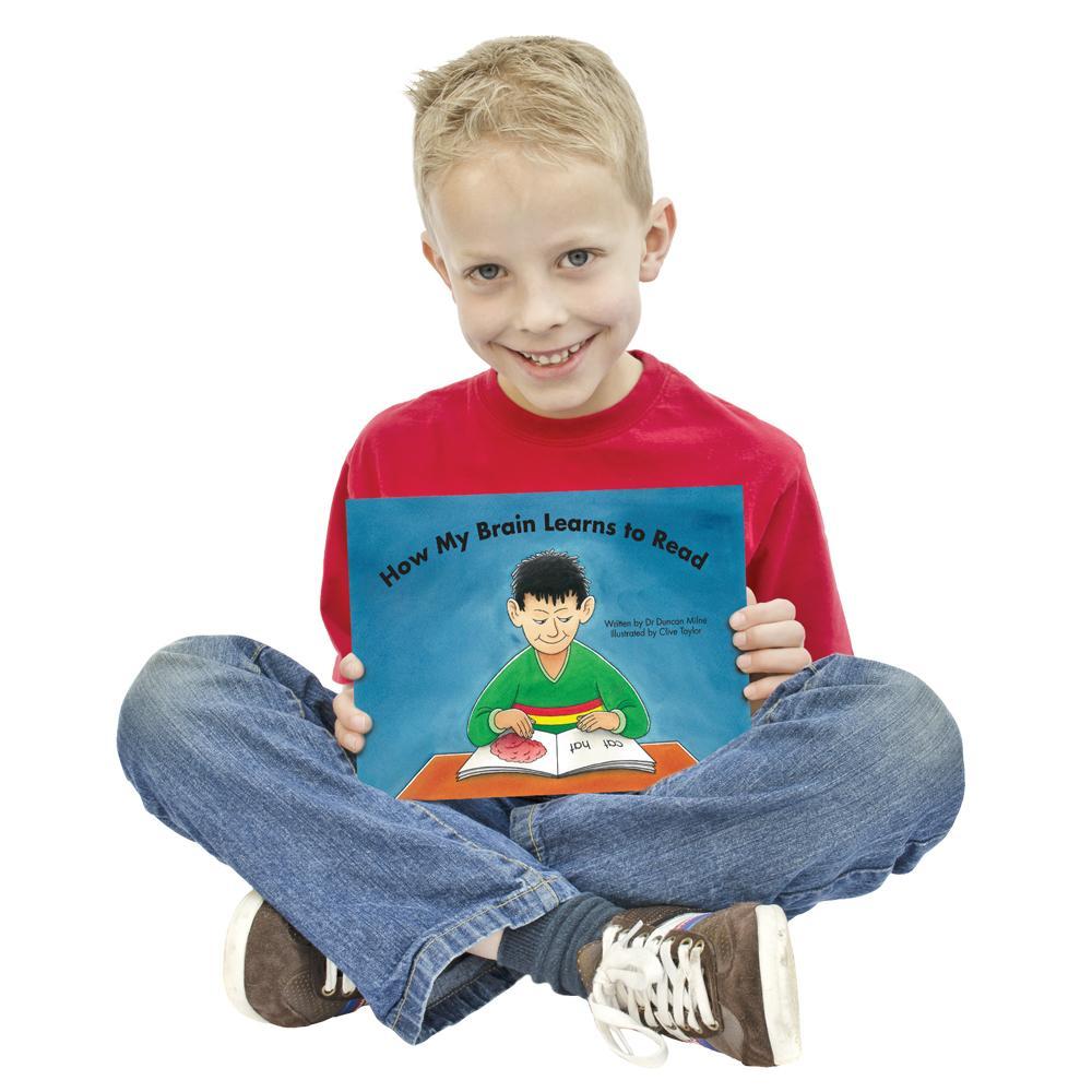 boy holding Junior Learning JL140 How My Brain Learns to Read
