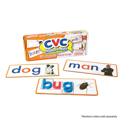 Junior Learning JL198 CVC Word Strips box and pieces