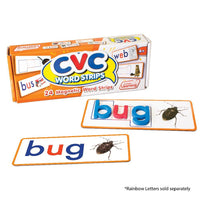 Junior Learning JL198 CVC Word Strips box and pieces
