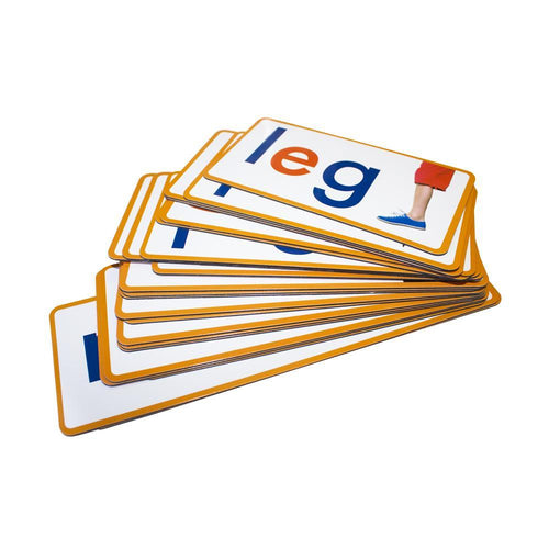 Junior Learning JL198 CVC Word Strips stacked pieces