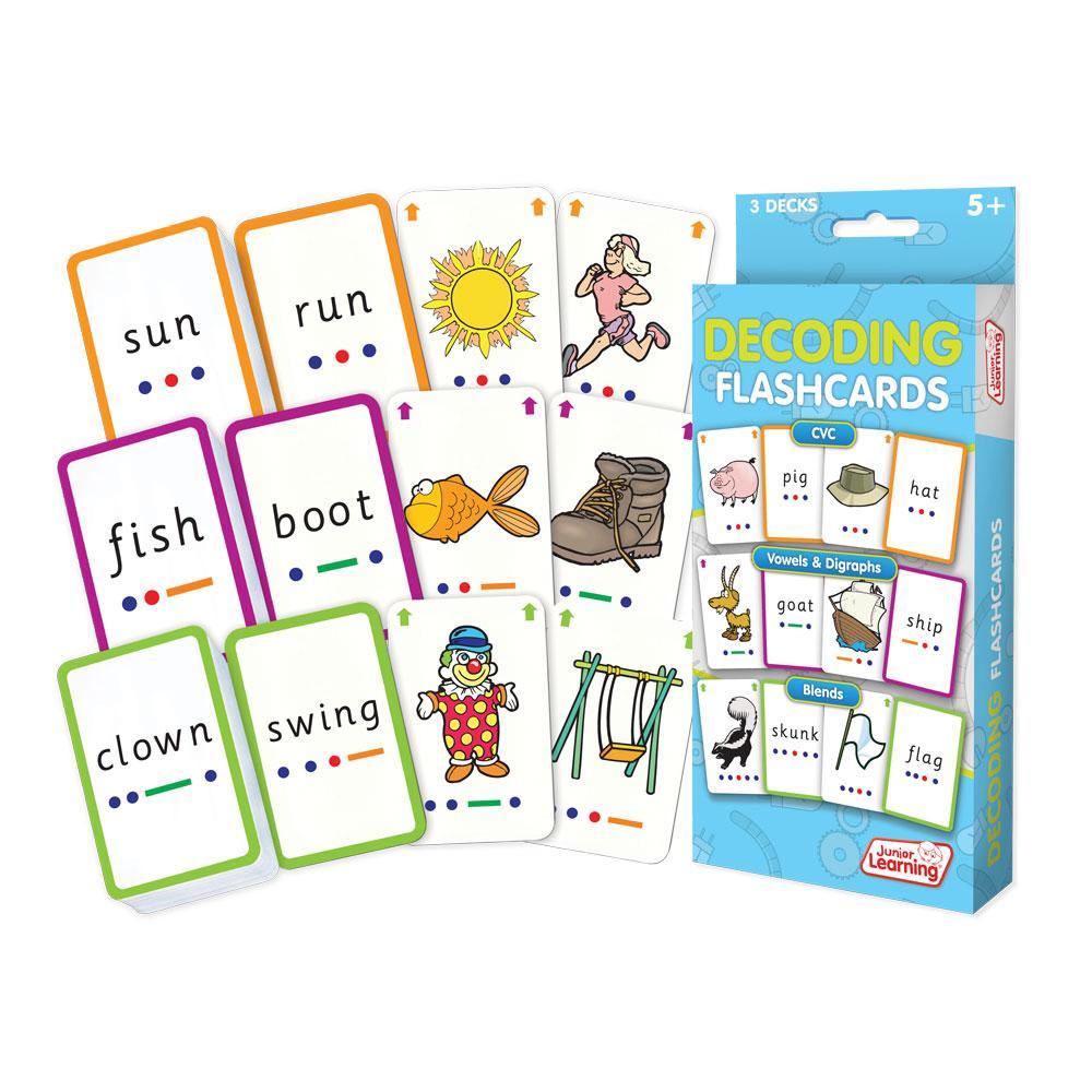 Junior Learning JL211 Decoding Flashcards box and content