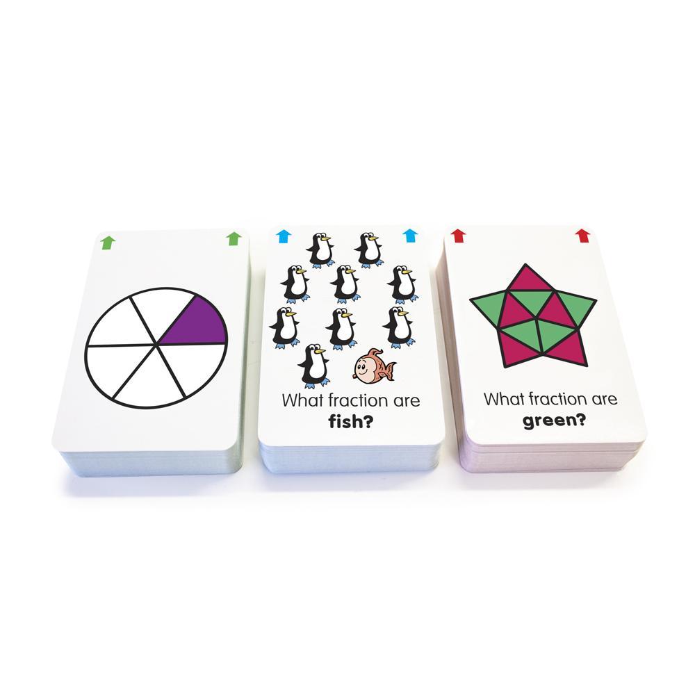 Junior Learning JL212 Fraction Flashcards cards stacked