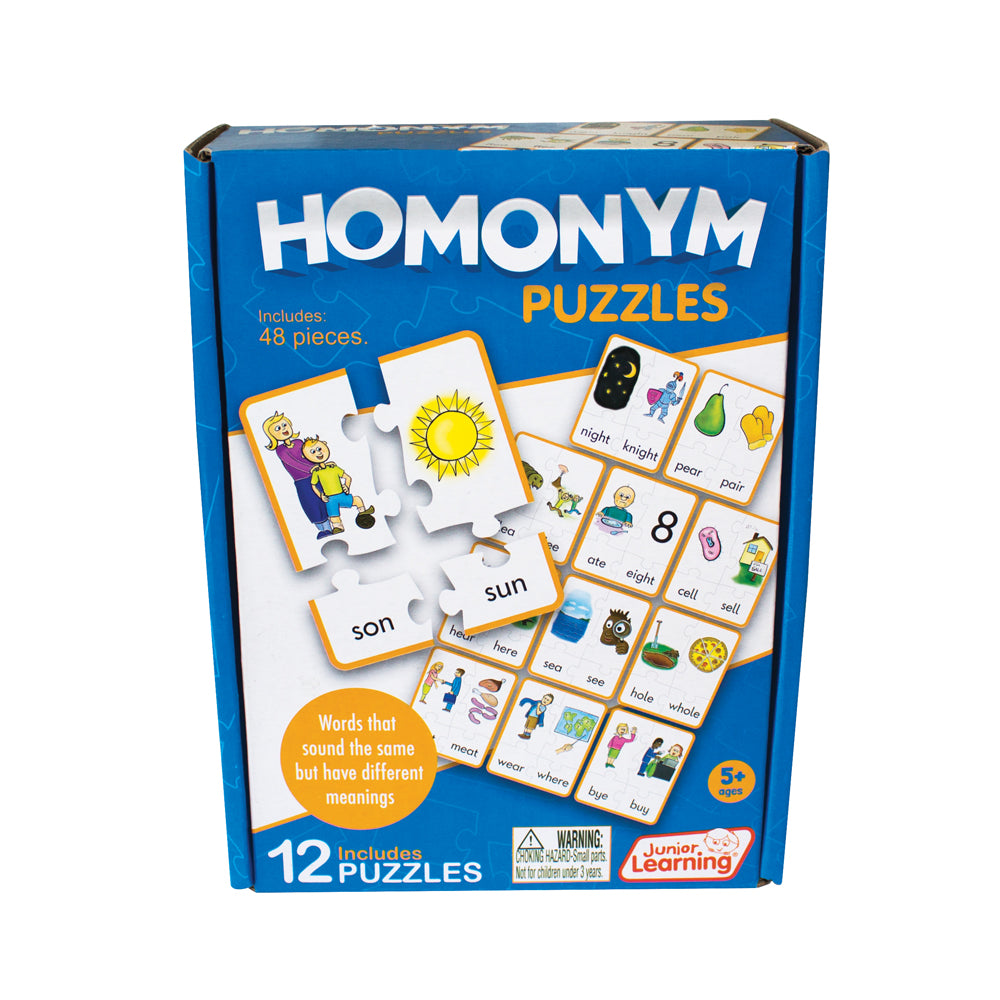 Junior Leanring JL243 Homonym Puzzles box