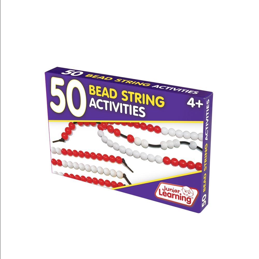 Junior Learning JL322 50 Bead String Activities box angled left