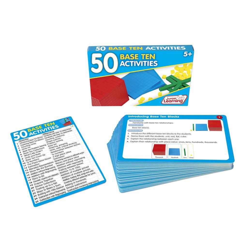 Junior Learning JL326 50 Base Ten Activities box and cards