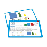 Junior Learning JL326 50 Base Ten Activities front and back card samples