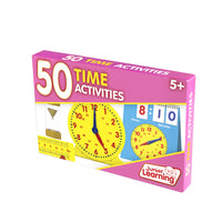 Junior Learning JL330 50 Time Activities front box angled left