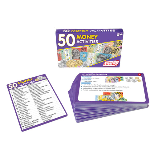 Junior Learning JL336 50 Money Activities box and cards