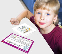 young boy using Junior Learning JL339 50 Domino Activities