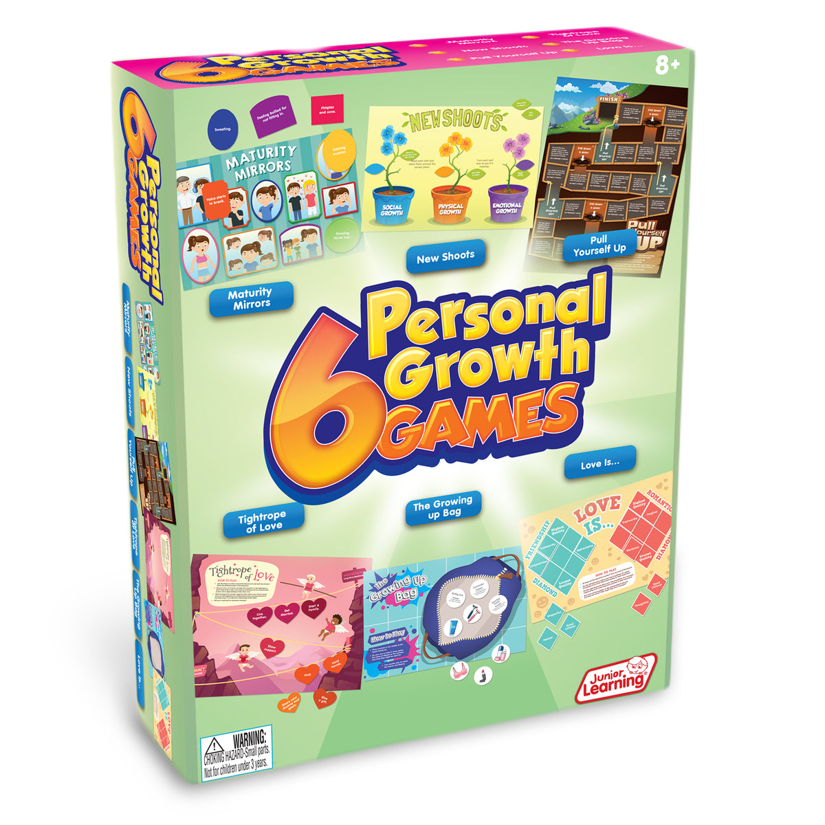 Junior Learning JL416 6 Personal Growth Games box faced right