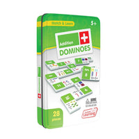 Junior Learning JL481 Addition dominoes tin angled right
