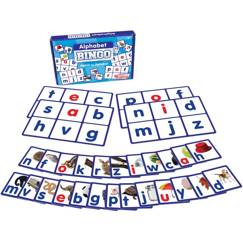 Junior Learning JL542 Alphabet Bingo box and content